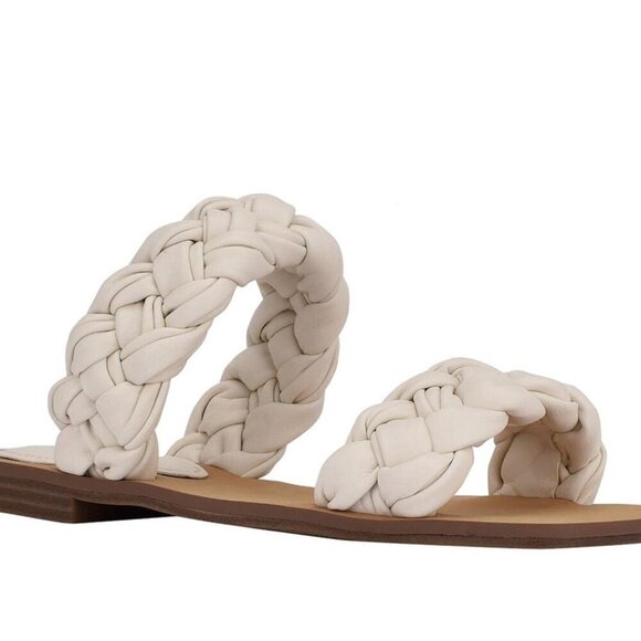 Guess Women's Raign Puffy Woven Flat Sandals - Picture 7 of 7